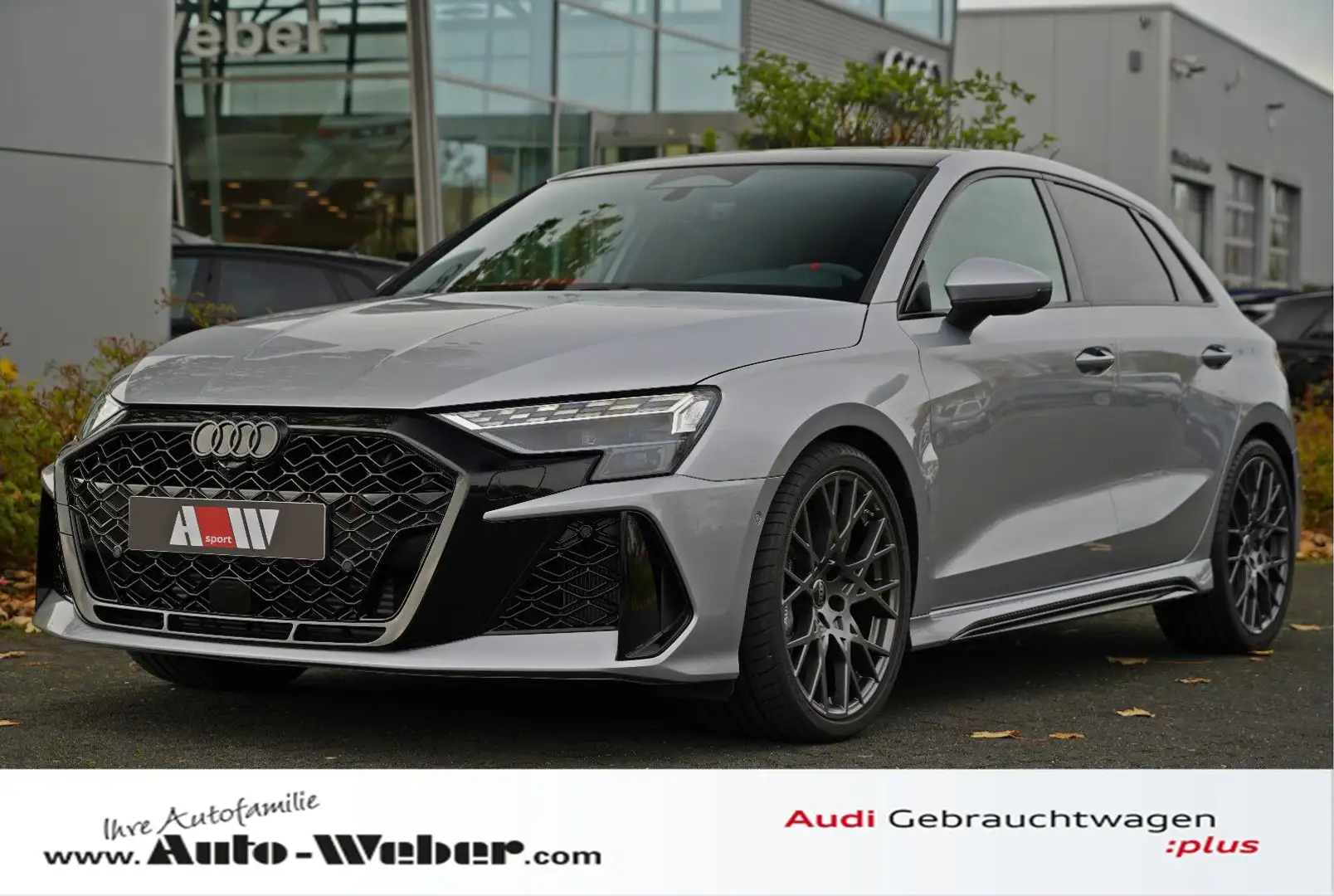 Audi RS3 UNIKAT SCHALENSITZ KERAMIK SONOS 290KMH PANO Zilver - 1
