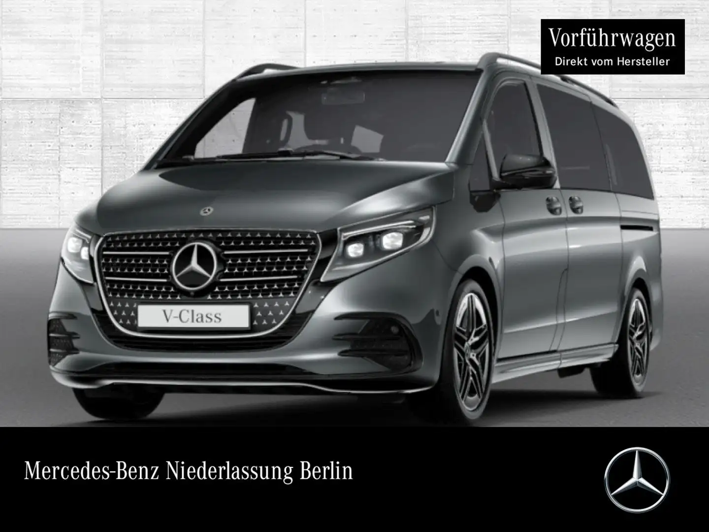 Mercedes-Benz V 300 d 4M STYLE+Allrad+AMG+9G+AHK+StandHZ+Navi Grau - 1
