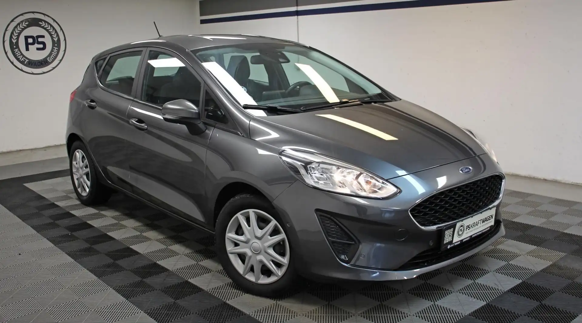 Ford Fiesta 5-trg. 125 PS AUTOM. DAB SHZ APPLE 1.HAND Gris - 2