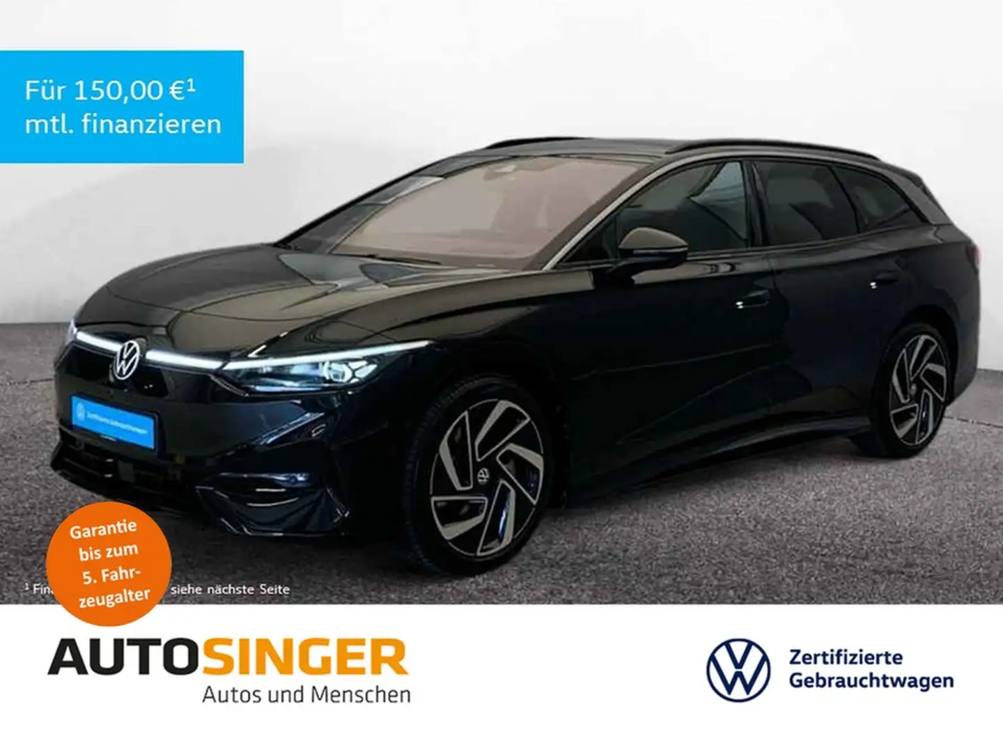 Volkswagen ID.7 Tourer Pro *IQ-L*AHK*ACC*NAVI*HdUp*360*20"* Zwart - 1