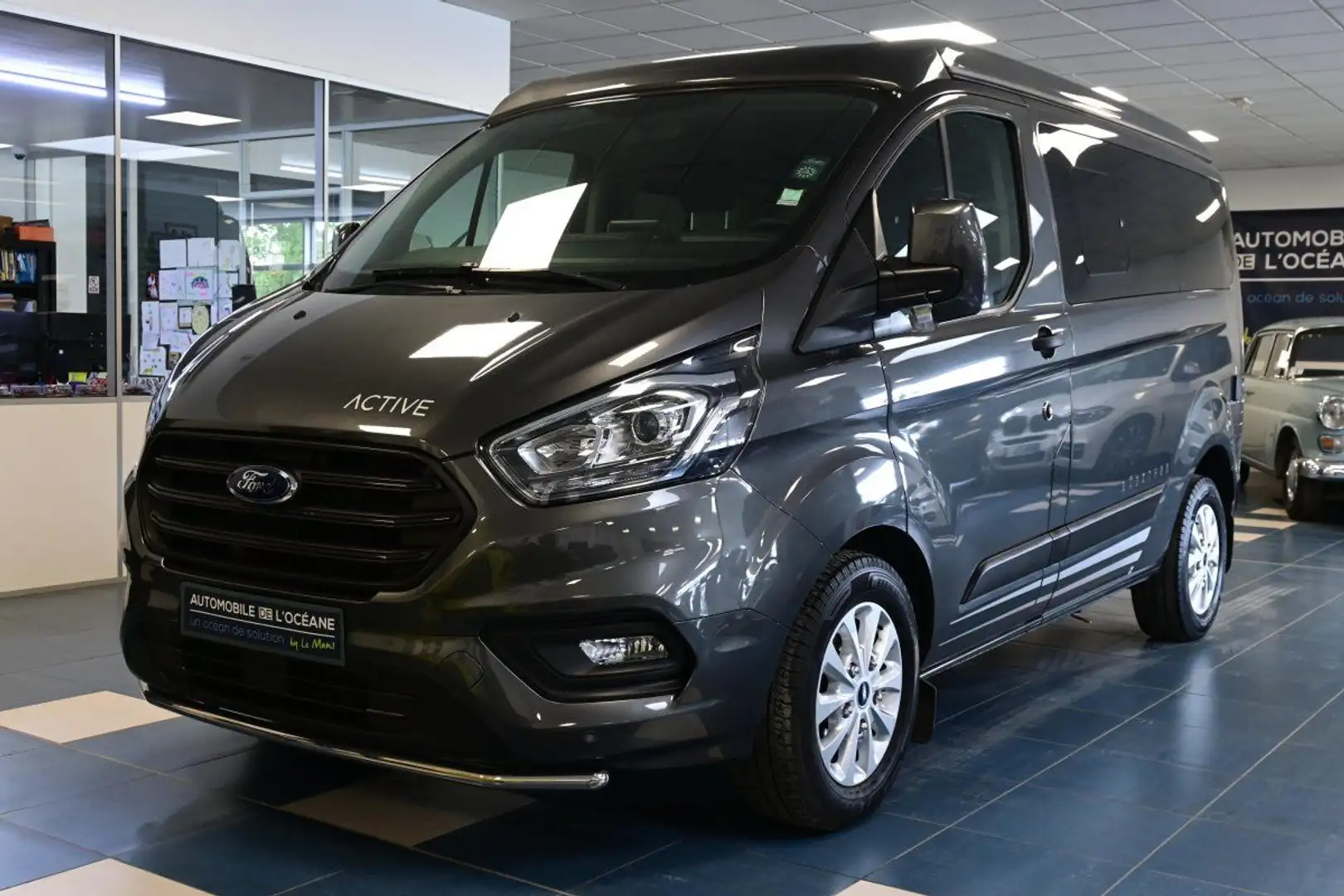 Ford Transit CUSTOM KOMBI 320 L1H1 2.0 EcoBlue 130 BVA COPA - B Gris - 1