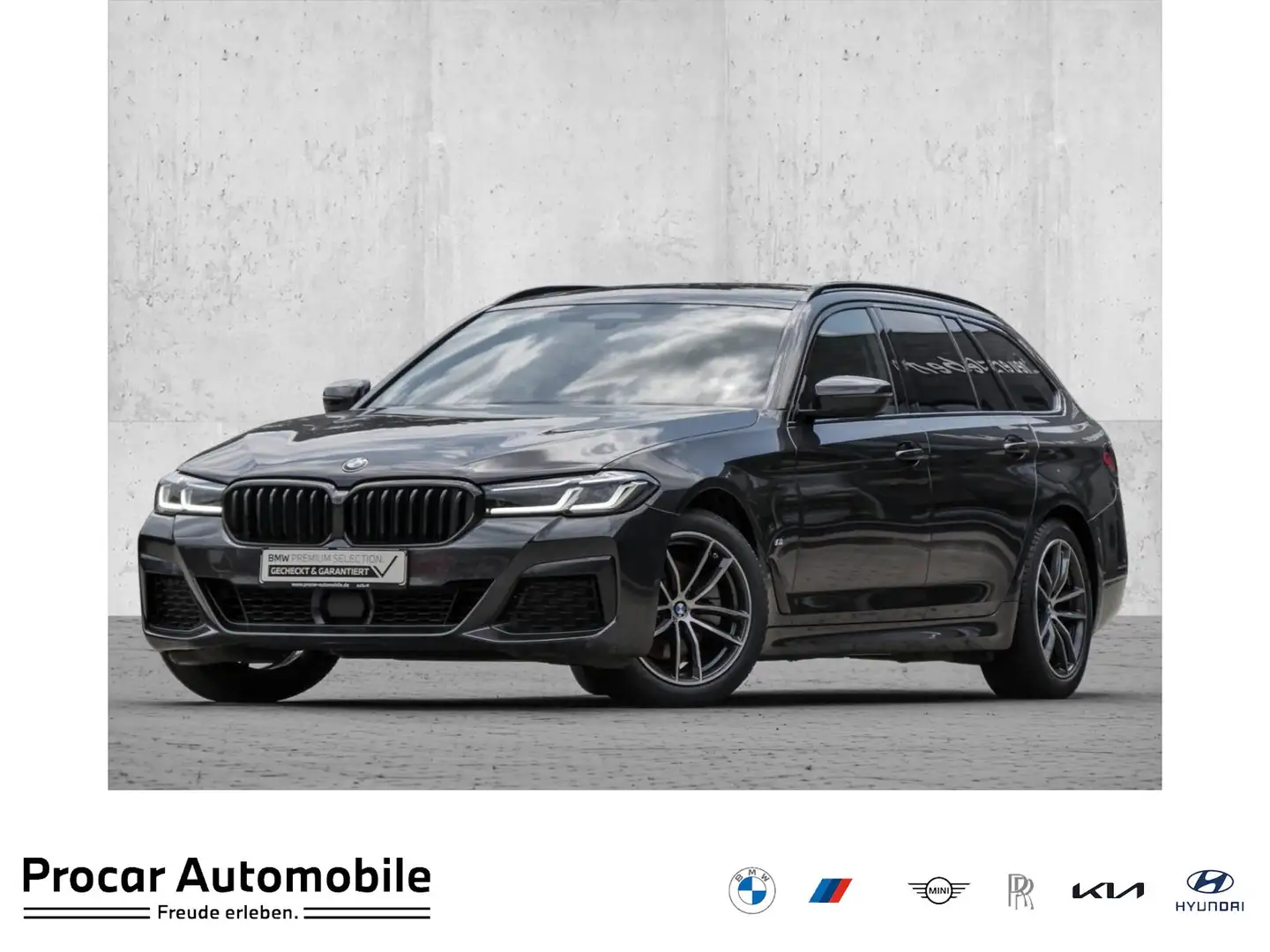 BMW 520 d LASER+AHK+PANO+ACC+DA+PA+HuD+LHZ Grijs - 1