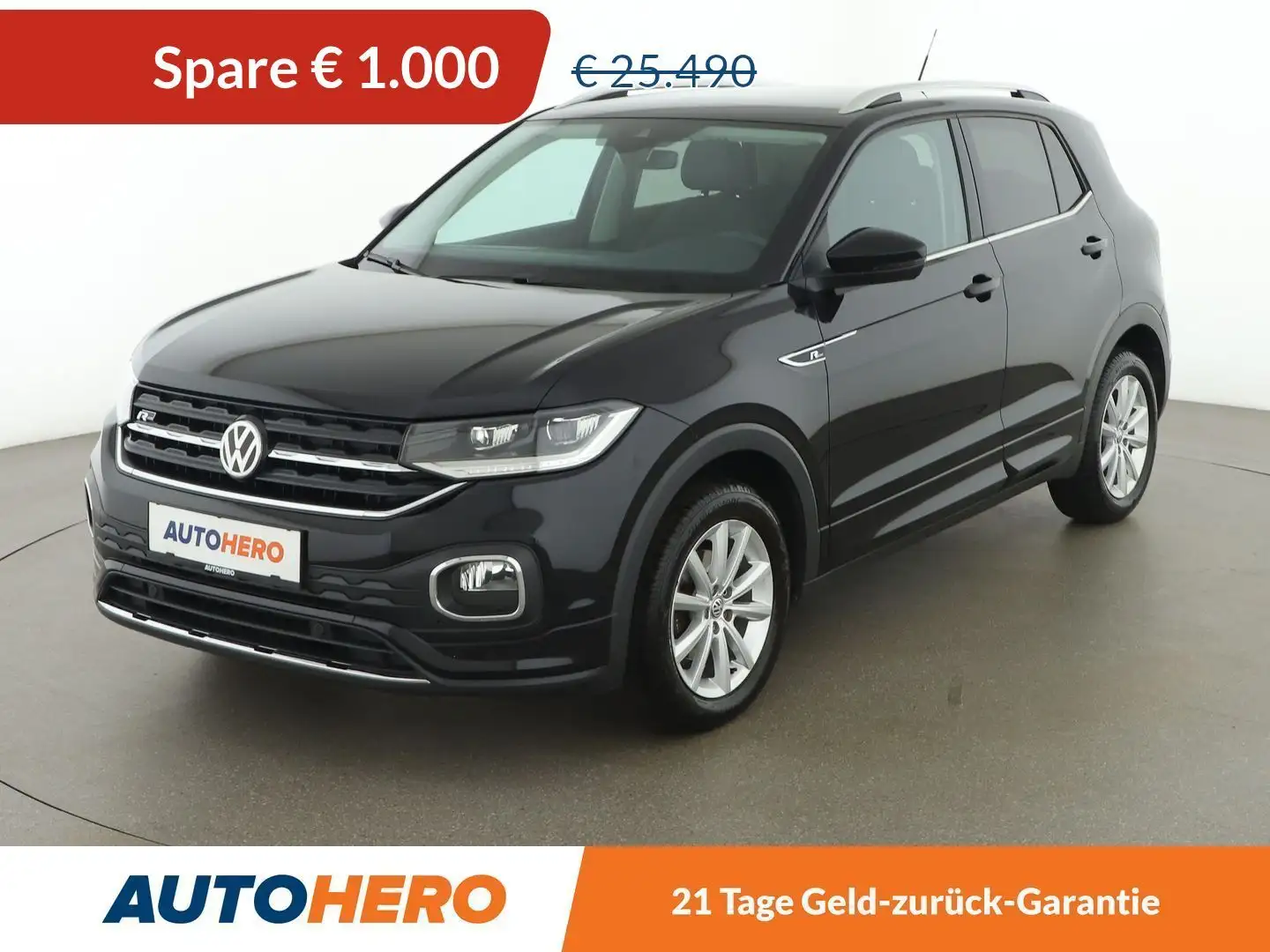 Volkswagen T-Cross 1.5 TSI ACT Style R-Line Aut. *LED*ACC*NAVI*CAM* Schwarz - 1