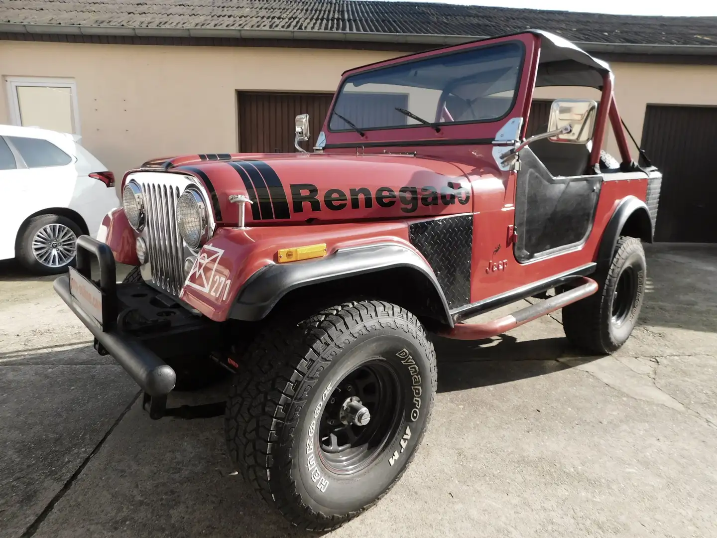 Jeep CJ-5 V8 4x4 AMC Hoch und Breit, H-Kennzeichen Rojo - 2