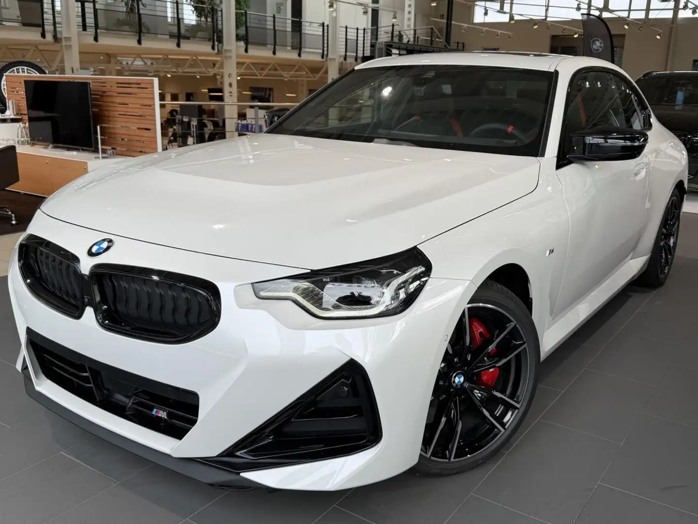 BMW 240 Mi xDr.Coupé M Pro HUD ACC GlasD.P+ Lenkh.H/K Blanco - 2
