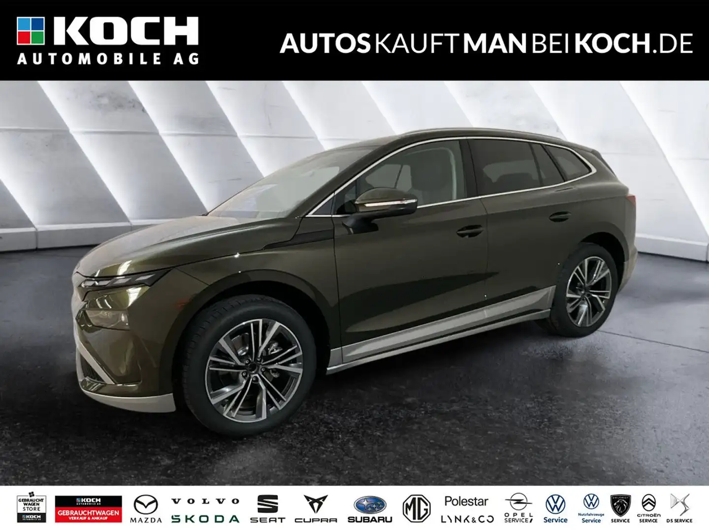 Skoda Enyaq 60 AHZV PAKETE WINTER TRANSPORT PLUS 20"LM Grün - 1