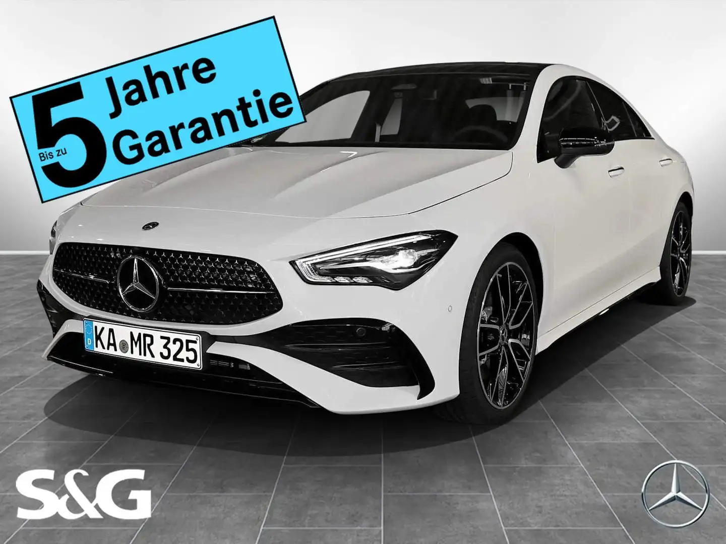 Mercedes-Benz CLA 200 Coupé AMG MBUX+RüKam+Pano+LED+Distro+19 Blanc - 1