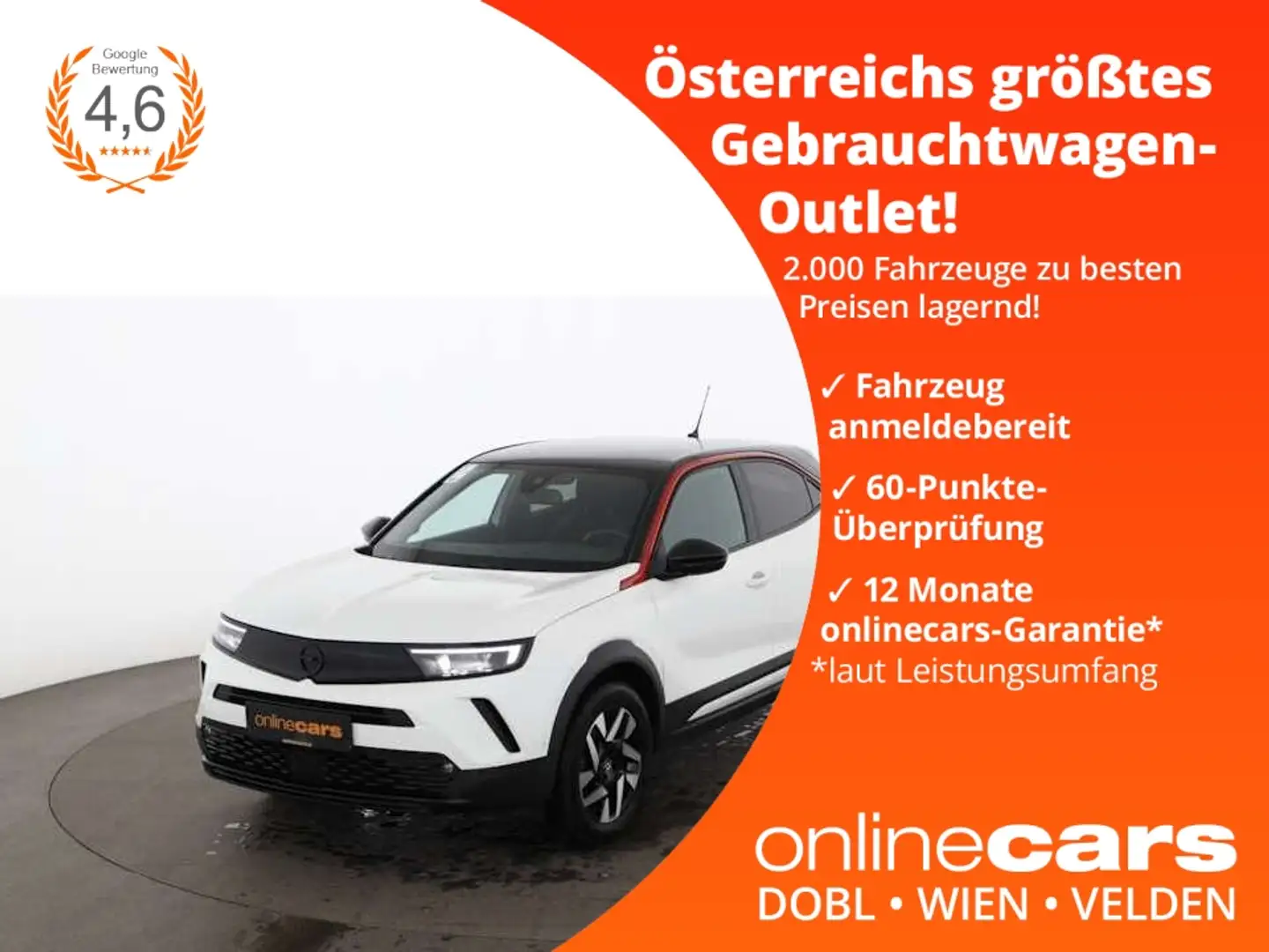 Opel Mokka 1.2 Turbo GS-Line Aut LED RADAR NAVI R-CAM Weiß - 1