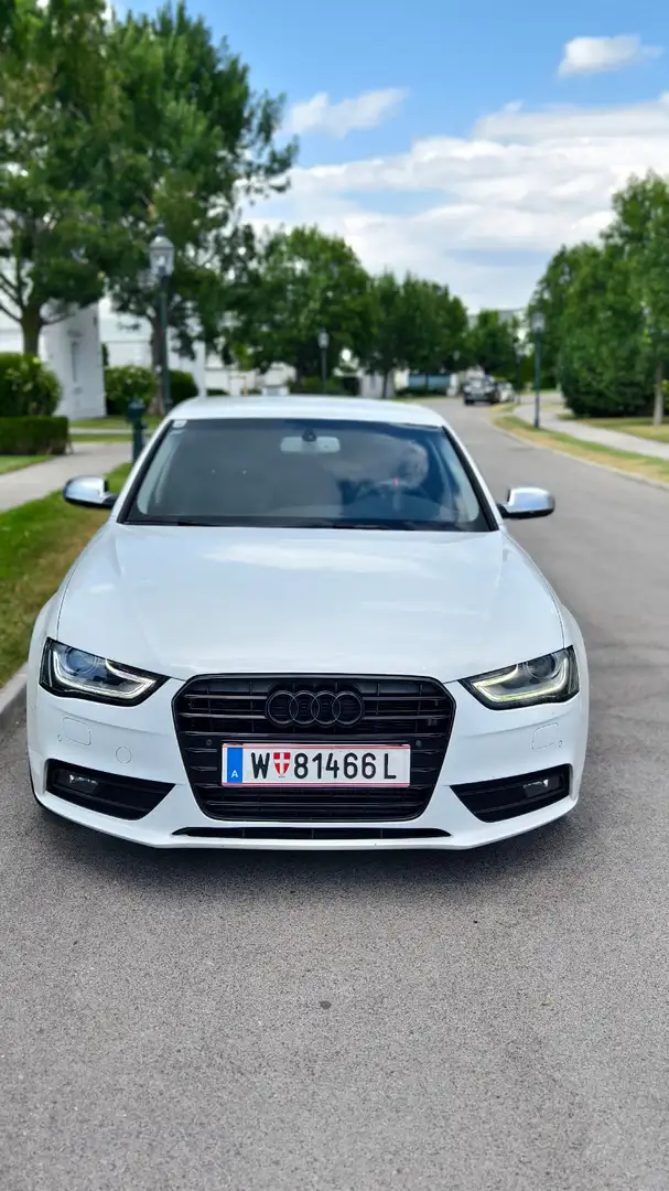 Audi A4 2,0 TDI DPF FaceLift Weiß - 1