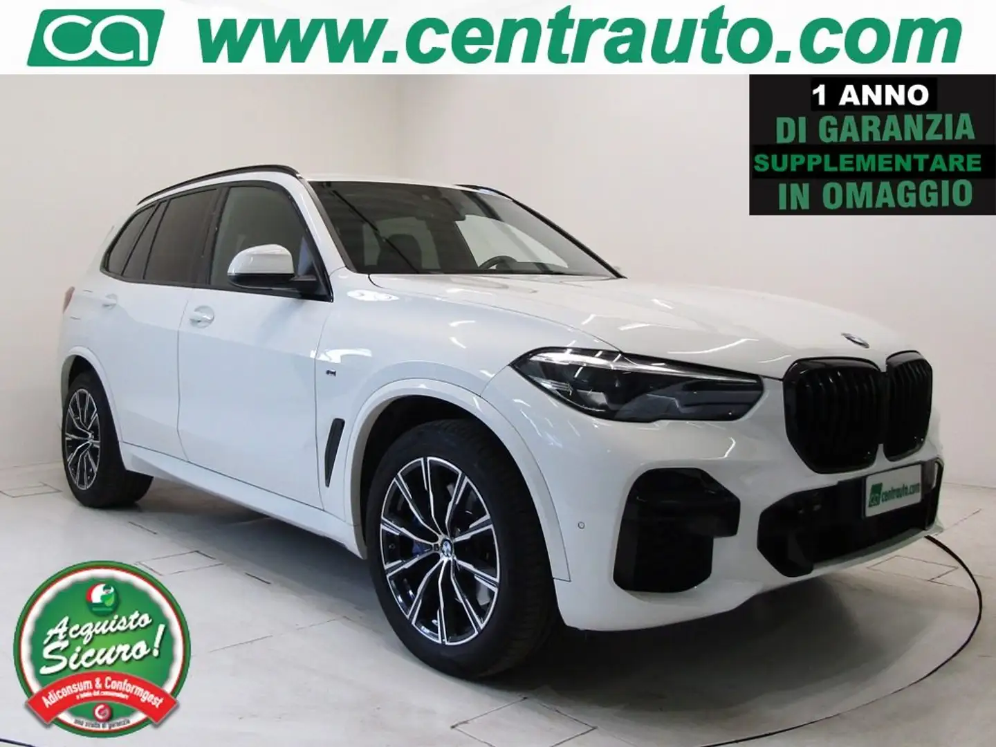 BMW X5 xDrive25d Msport 2.0D Aut. * PELLE * 231CV * Bianco - 1