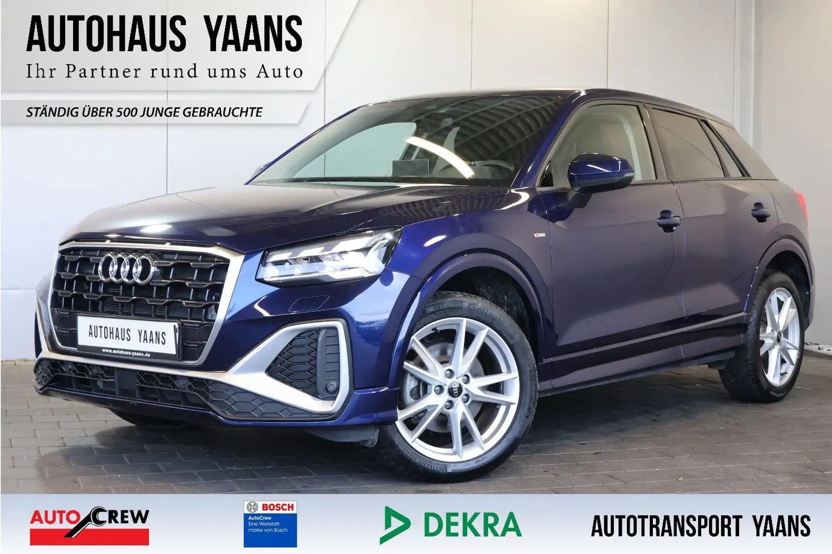 Audi Q2 35 TDI S-LINE VIRTUAL+MATRIX+CARPLAY+LANE+18" Blau - 1