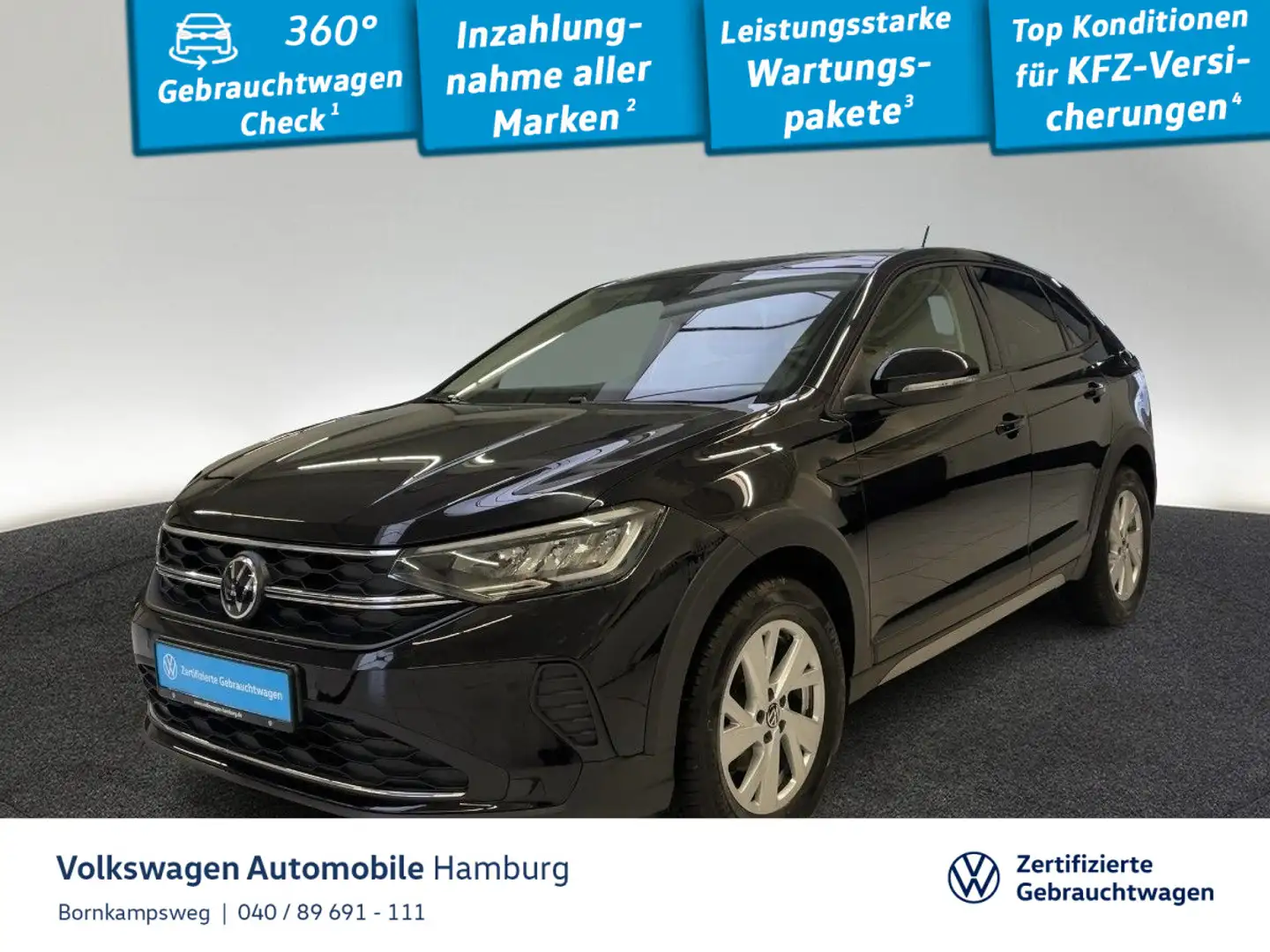 Volkswagen Taigo 1.0 TSI Life DSG App-Connect Panorama Sitz Schwarz - 1