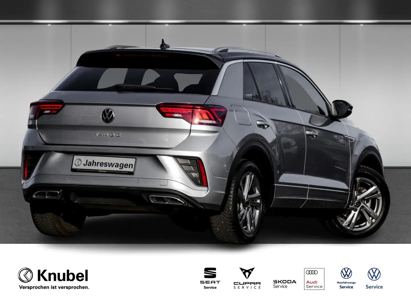Volkswagen T-Roc R-Line 1.5 TSI DSG LED+ Navi AHK ACC RKamera Argent - 2