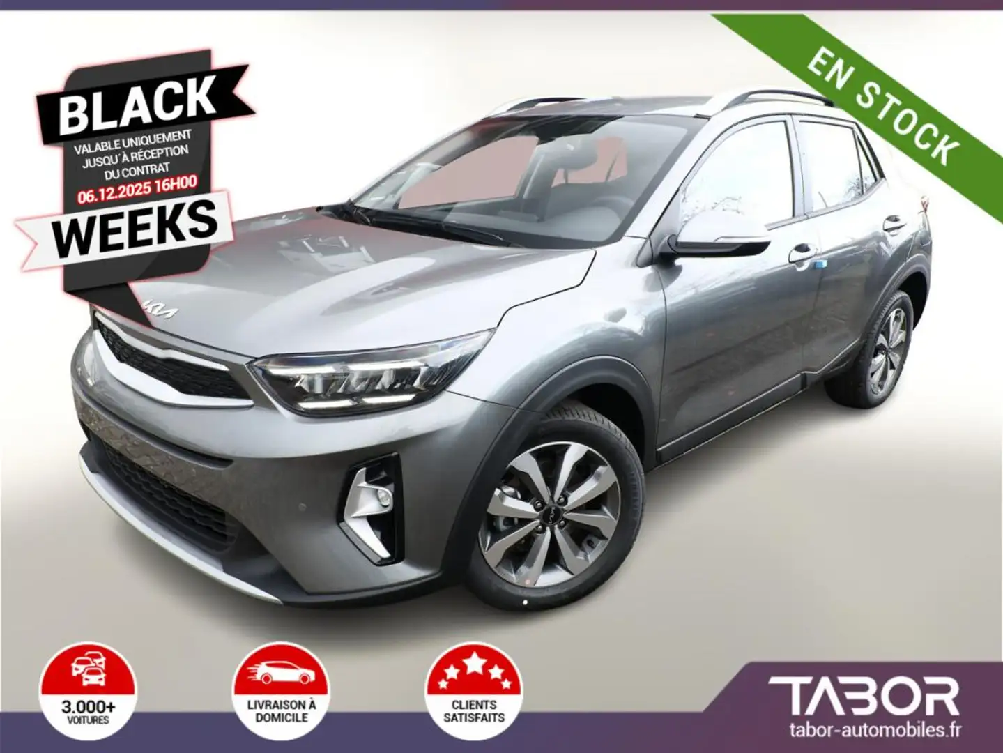 Kia Stonic 1.2 79 LED GPS cam PDC regulator Gris - 1