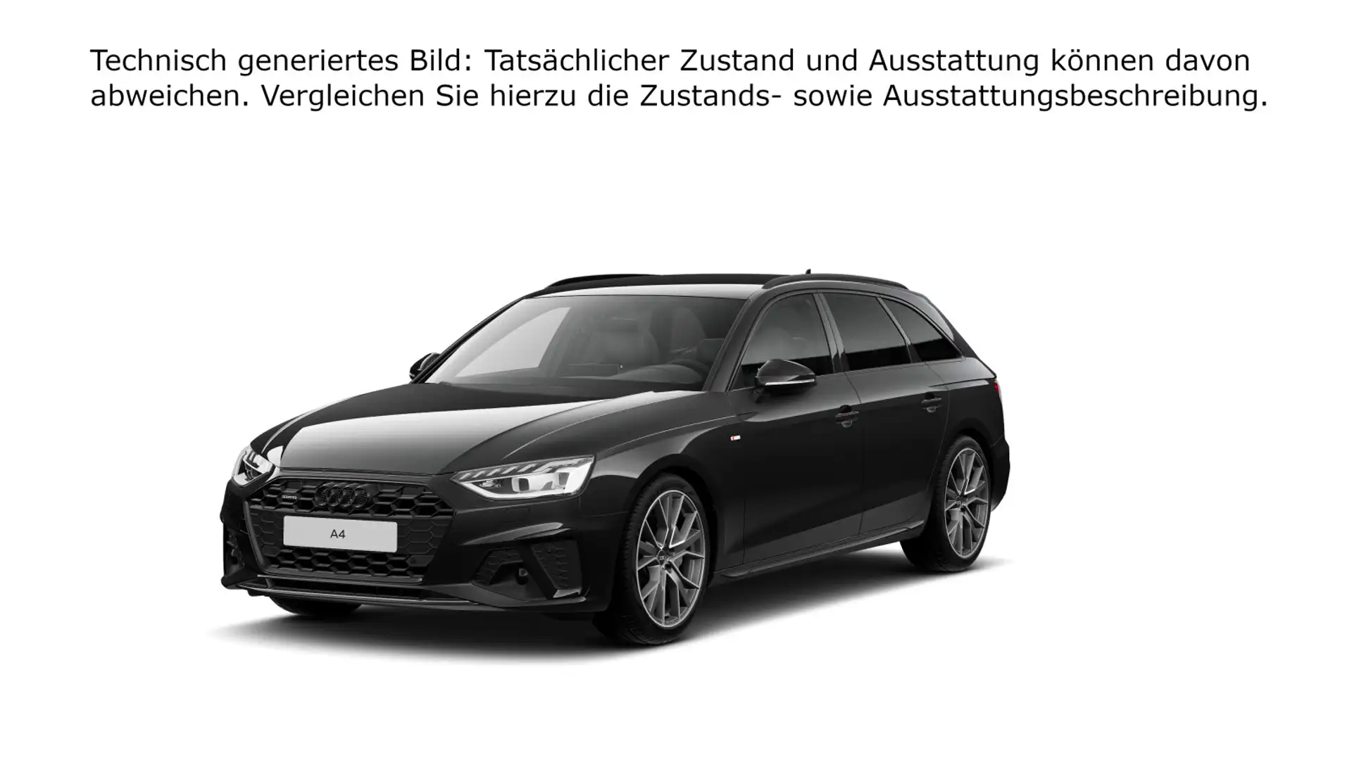 Audi A4 S line 40 TDI quattro Schwarz - 2