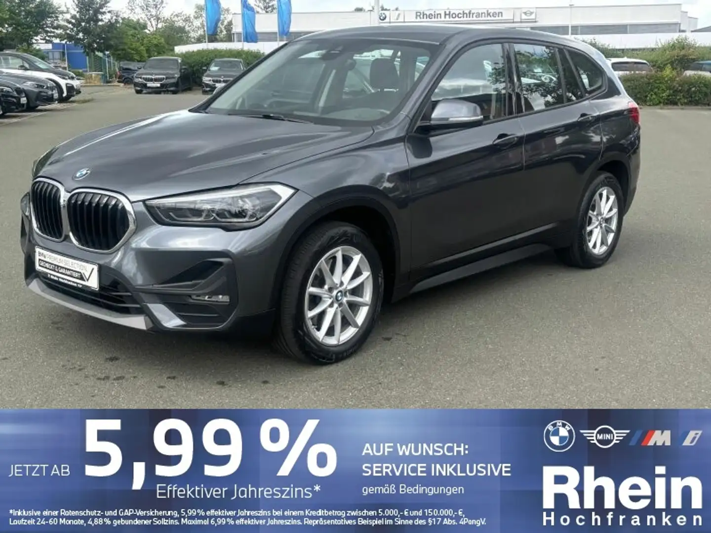 BMW X1 xDrive20d Advantage LED NAVI AHK SHZ DRIVINGA Gris - 1