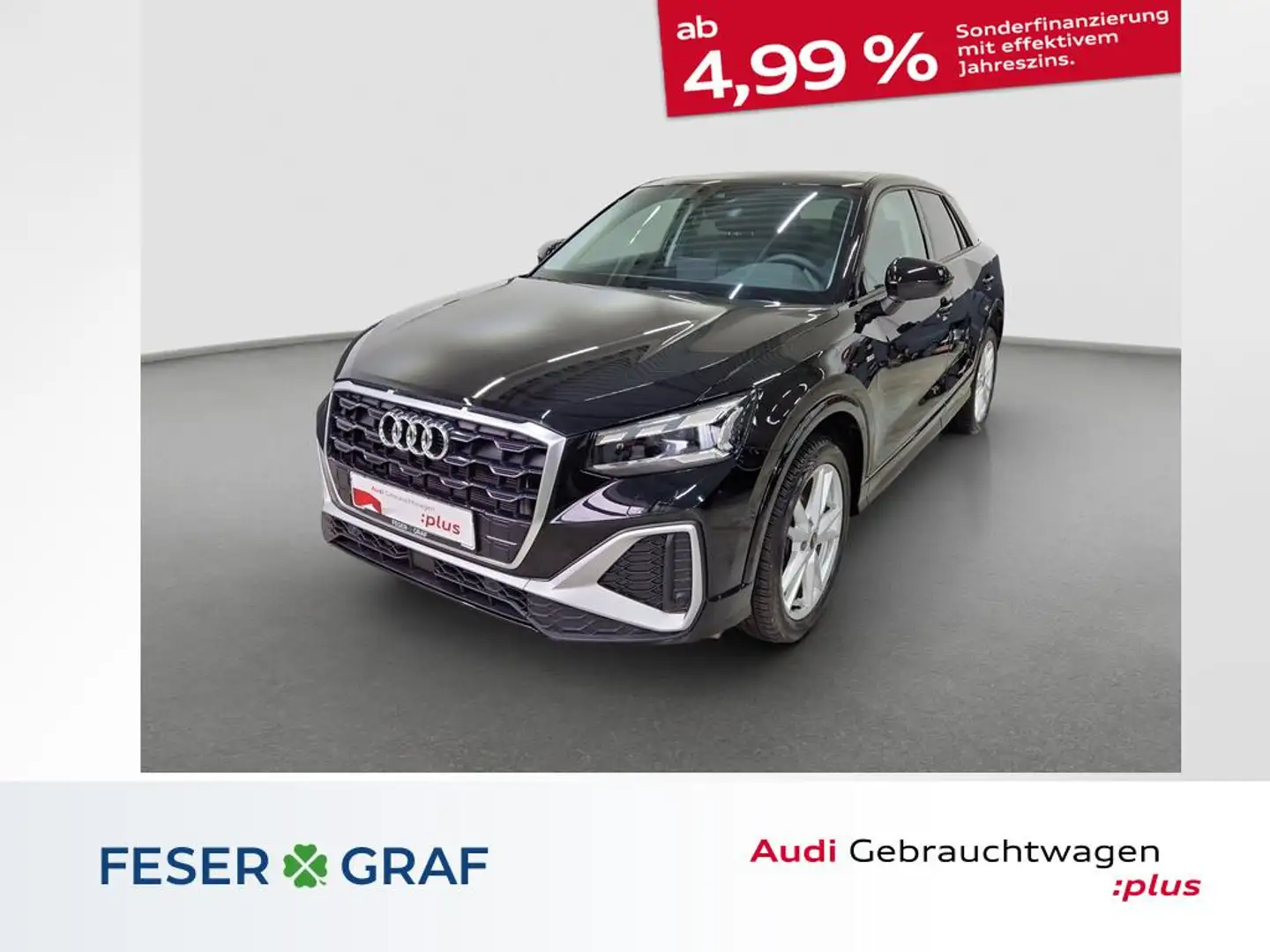 Audi Q2 S line 35 TFSI S tronic Matrix Pano Navi RFK Schwarz - 1