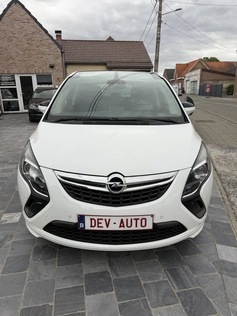 Opel Zafira Tourer Zafira 1.6 CDTi*OPC*TOIT PANO*GPS*CLiM*etc... Blanc - 2