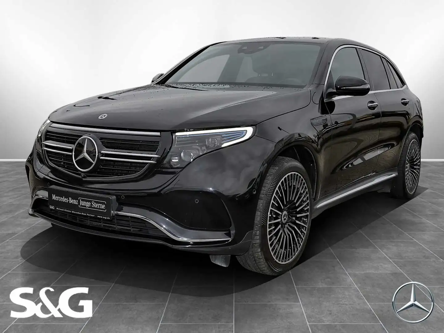 Mercedes-Benz EQC 400 4M AMG HEADUP+MEMORY+KEYLESS+LED+21 ZOLL Schwarz - 1