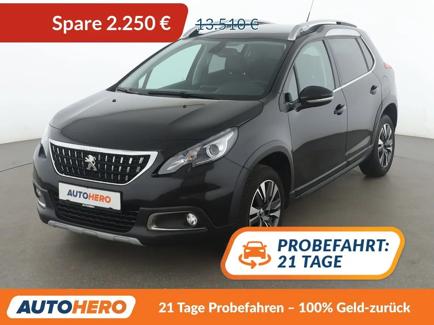 Peugeot 2008 1.6 Blue-HDi Allure*NAVI*TEMPO*CAM*PDC*SHZ*KLIMA* Schwarz - 1