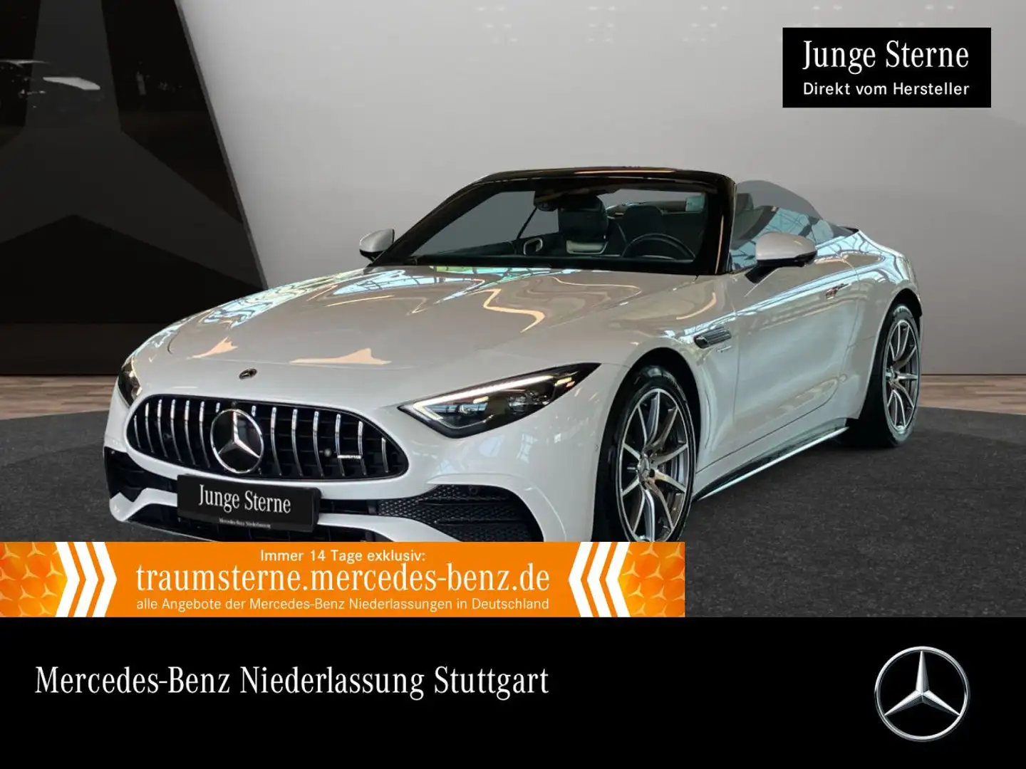 Mercedes-Benz SL 43 AMG Cab. Fahrass WideScreen Distr+ Airscarf Alb - 1