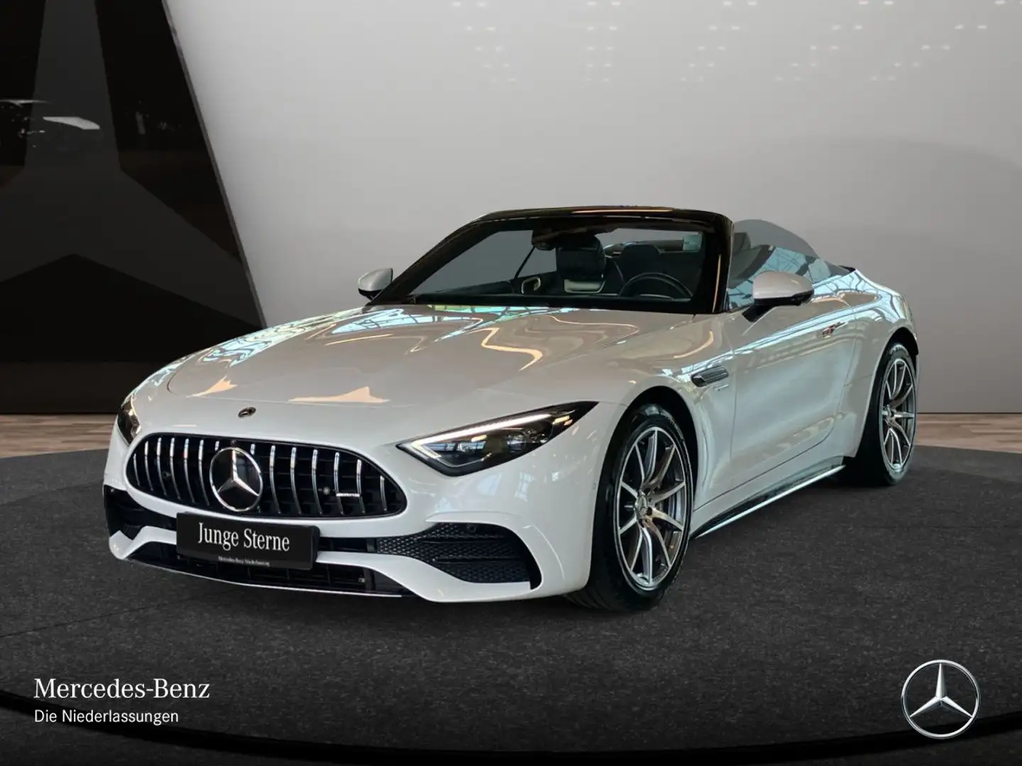 Mercedes-Benz SL 43 AMG Cab. Fahrass WideScreen Distr+ Airscarf Alb - 2