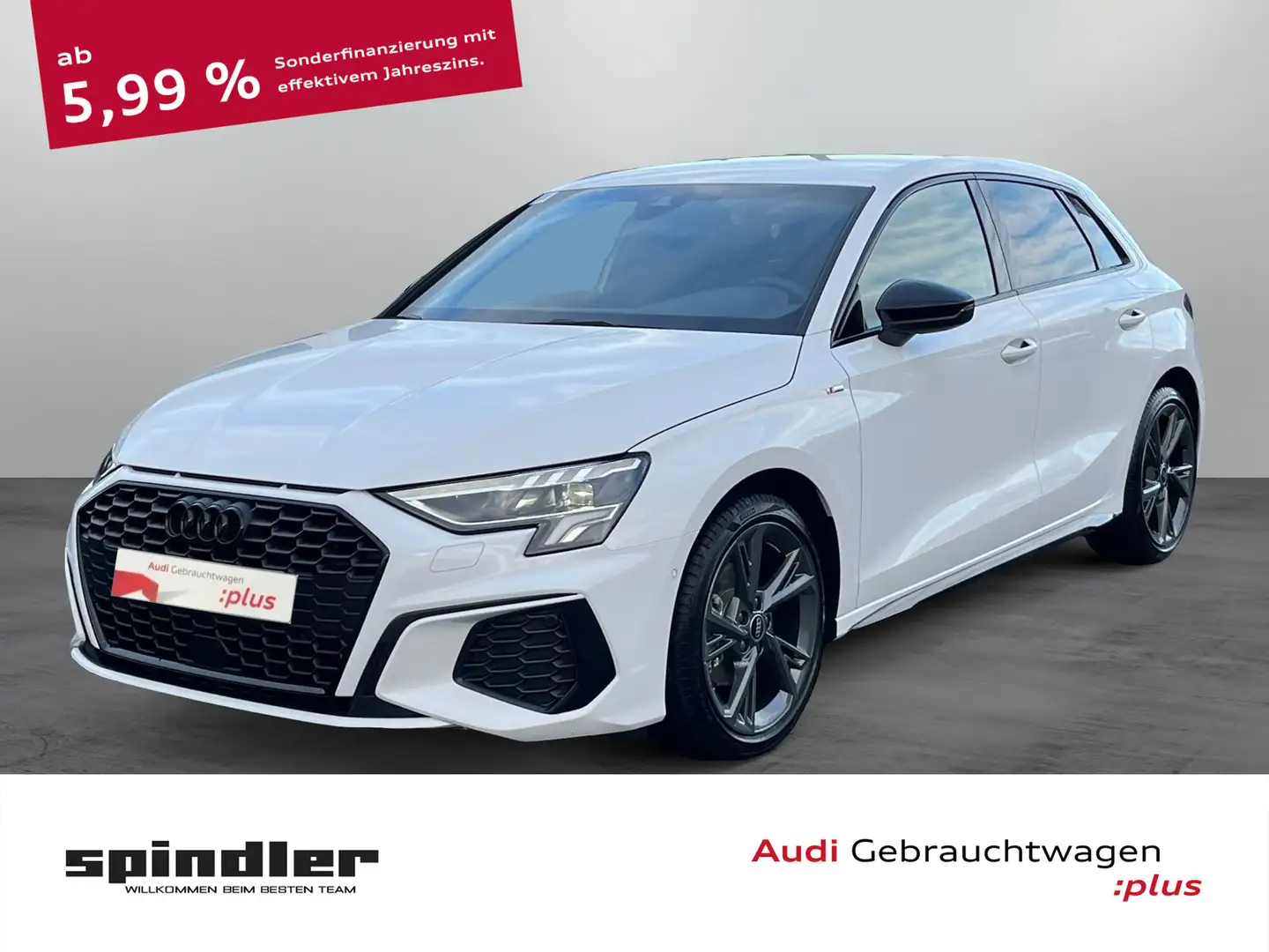 Audi A3 S-Line 30TDI S-tronic / Navi, LED Weiß - 1