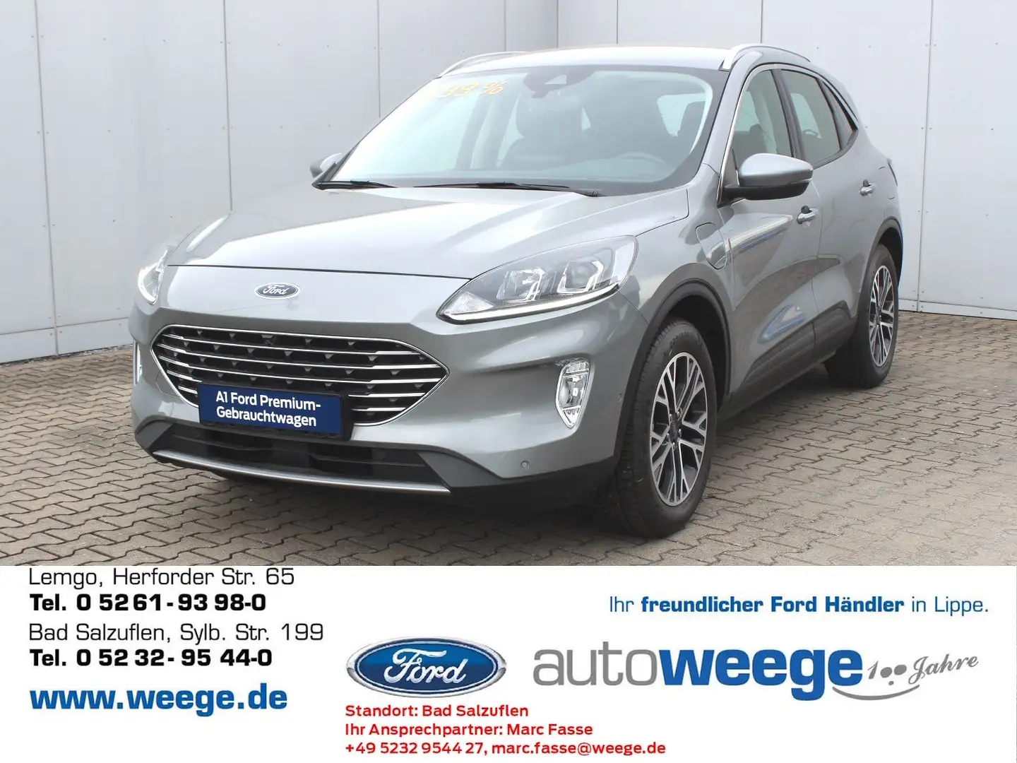 Ford Kuga Plug-In Hybrid Titanium 2,5 Duratec Argent - 1