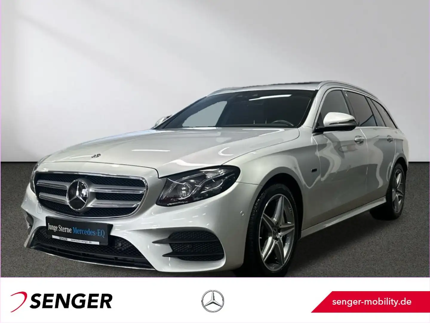 Mercedes-Benz E 300 de T AMG Distronic Schiebedach Multibeam Plateado - 1