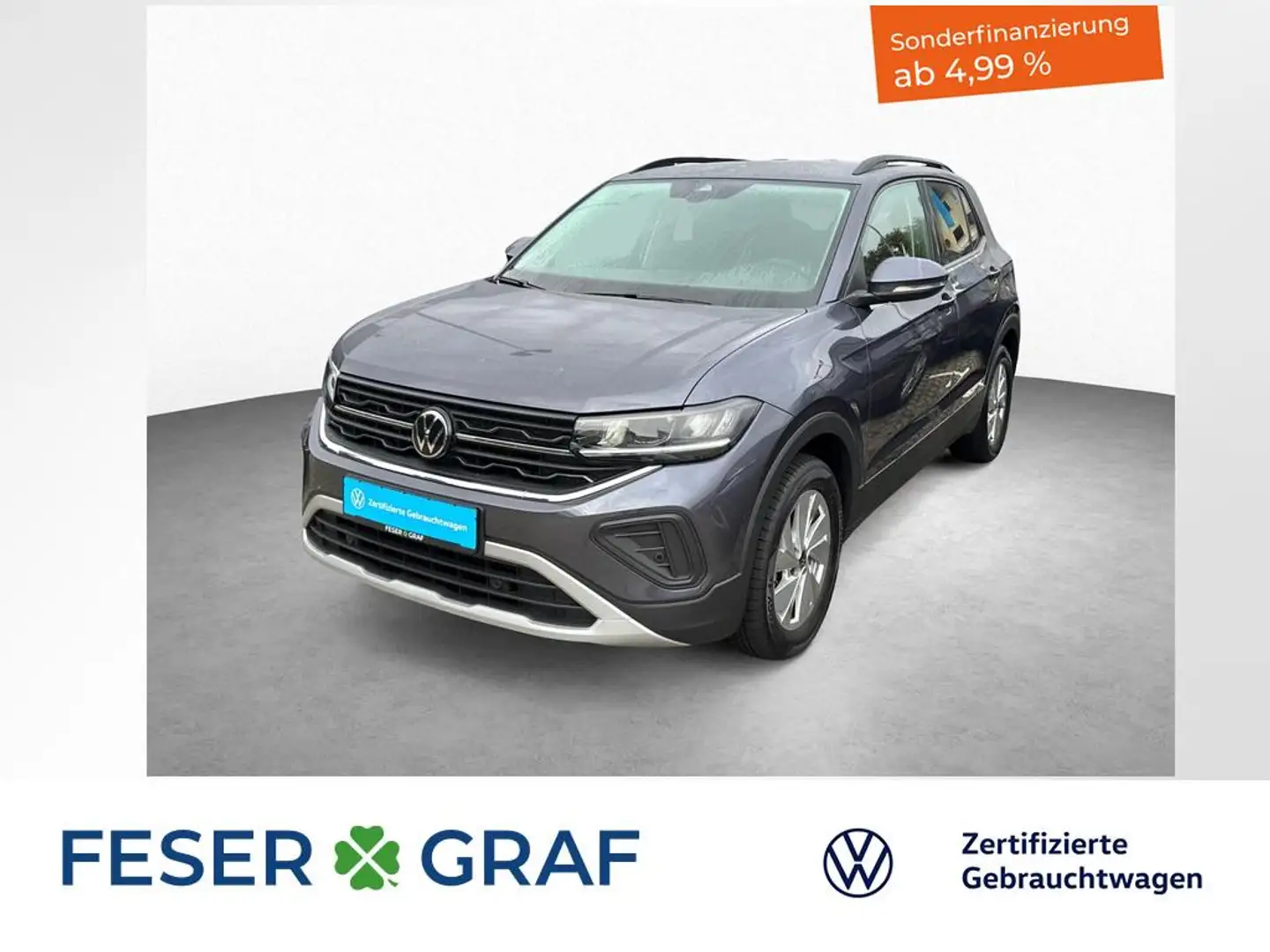 Volkswagen T-Cross Life 1.0 TSI 5-Gang KAMERA LED SITZHEIZ Grau - 1