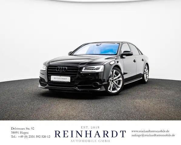 Audi S8 + LIMOUSINE ALL-BLACK/ACC/HuD/eGSD/B&O-ADV/360