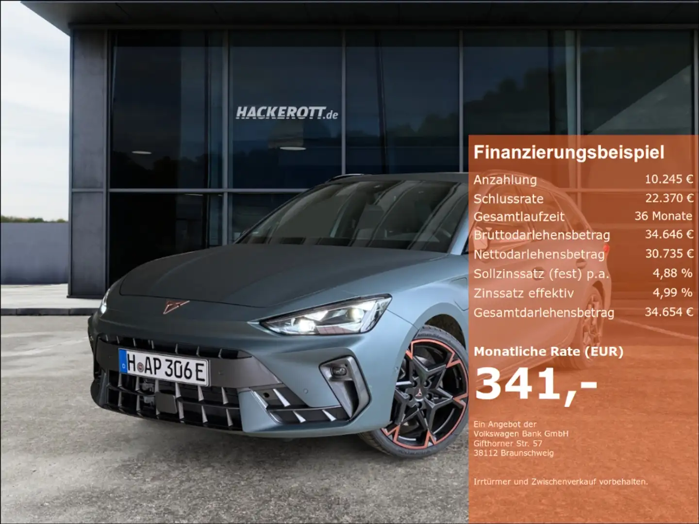 CUPRA Leon ST VZ 1.5 e-HYBRID 200 kW 6-Gang DSG LED Navi Keyl Grau - 1