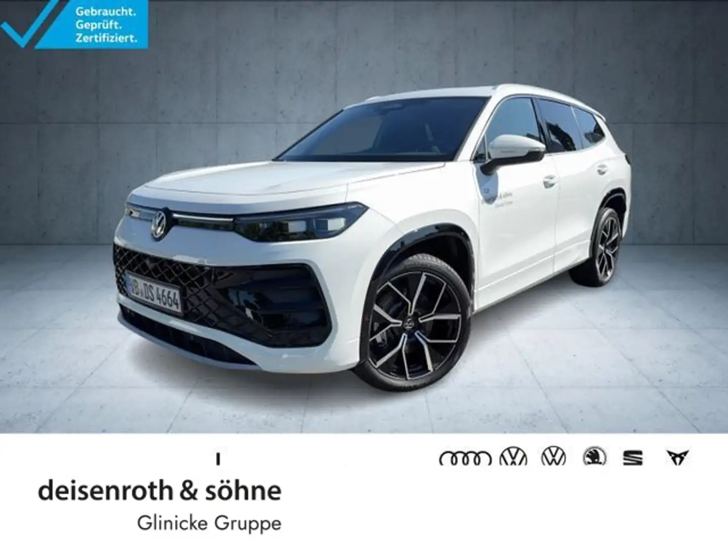 Volkswagen Tayron R-Line 2.0 TDI 4M AHK/HDMatrix/360/HuD/20 Weiß - 1