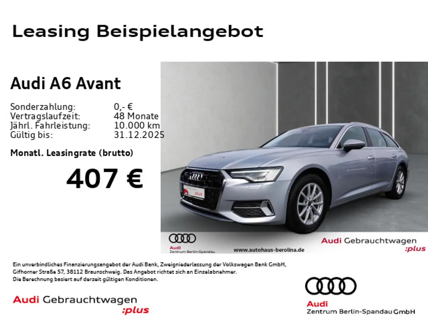 Audi A6 45 TFSI Adv. S tronic *MATRIX*AHK*NAV+* Silber - 1