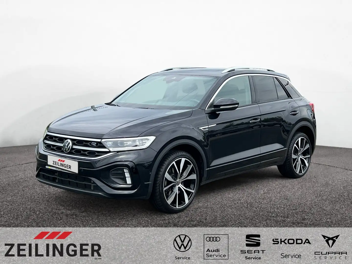 Volkswagen T-Roc R-Line 4Mo TSI DSG|PANO|AHK|NAVI|IQ.DRIVE Schwarz - 1