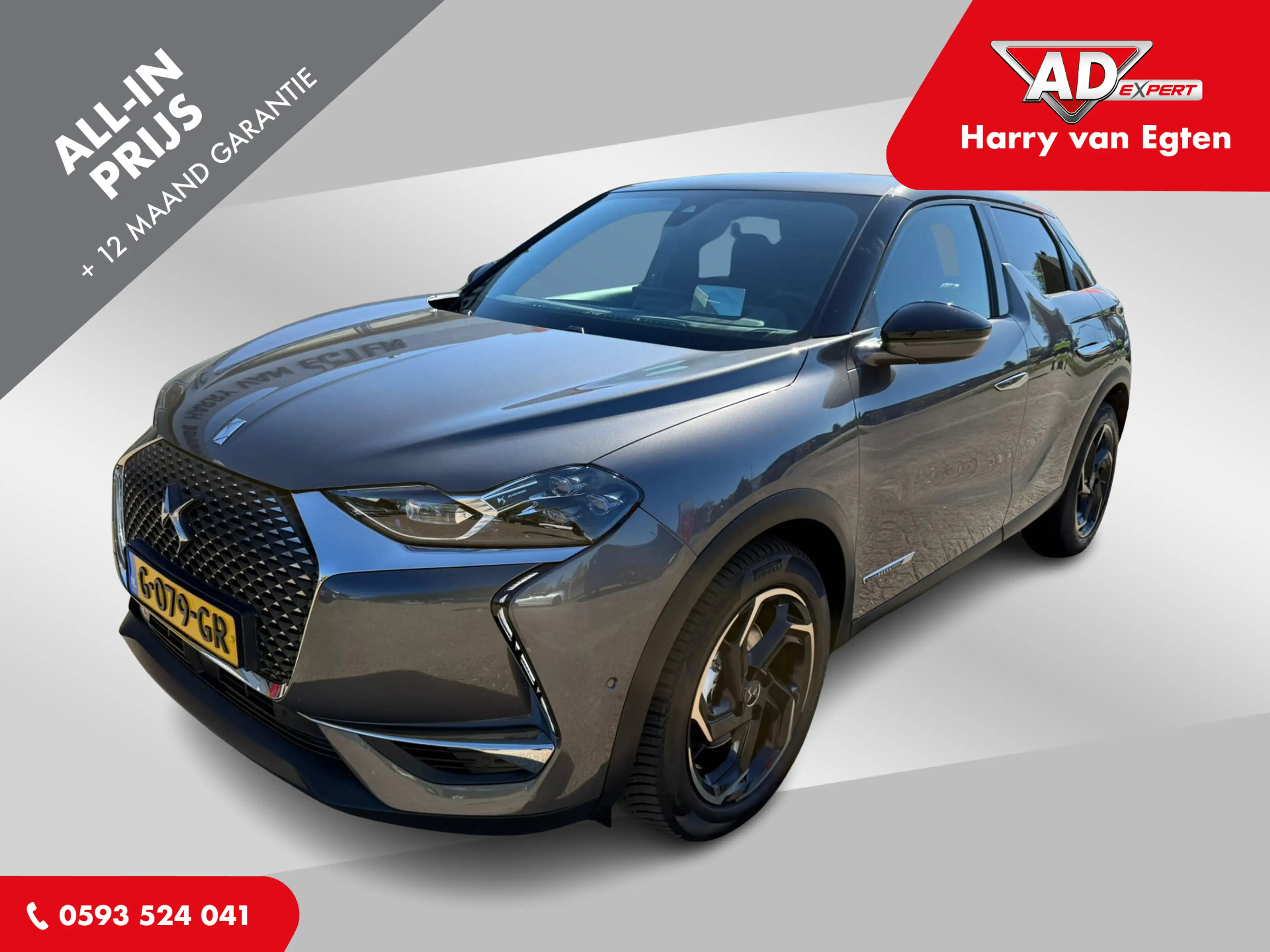 DS Automobiles DS 3 Crossback 1.2 Grand Chic 130pk Automaat | Leder | Navi | Cam