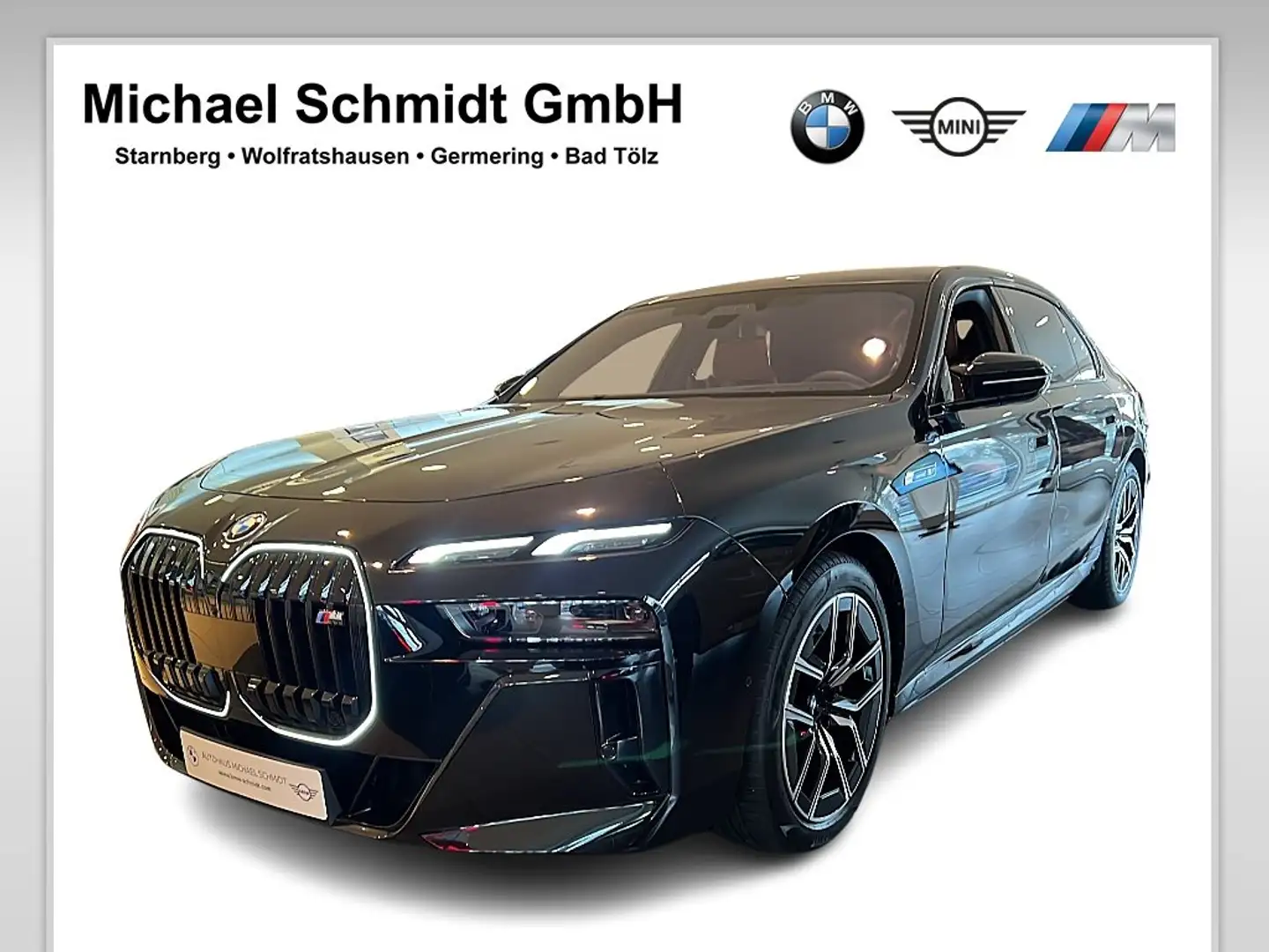 BMW i7 M70 xDrive Limousine Sportpaket B&W Surround Чорний - 1