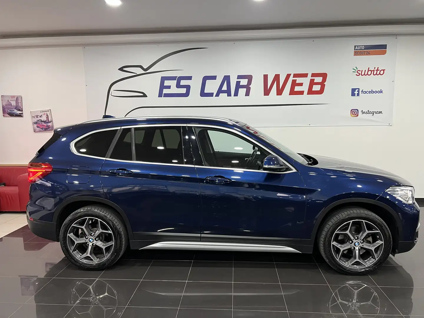 BMW X1 xdrive18d XLine auto 150 cv Blu/Azzurro - 2