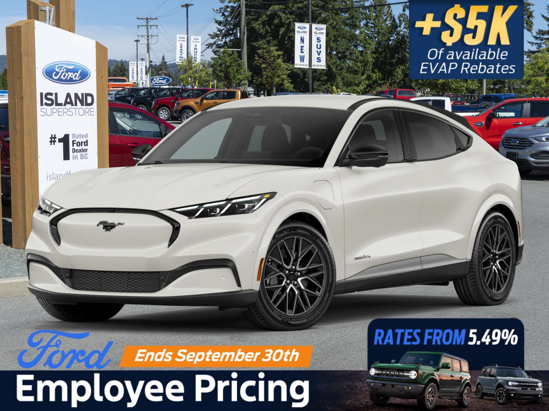 White 2026 Ford Mustang Mach-E SUV / Crossover All-Wheel Drive 1-Speed Automatic