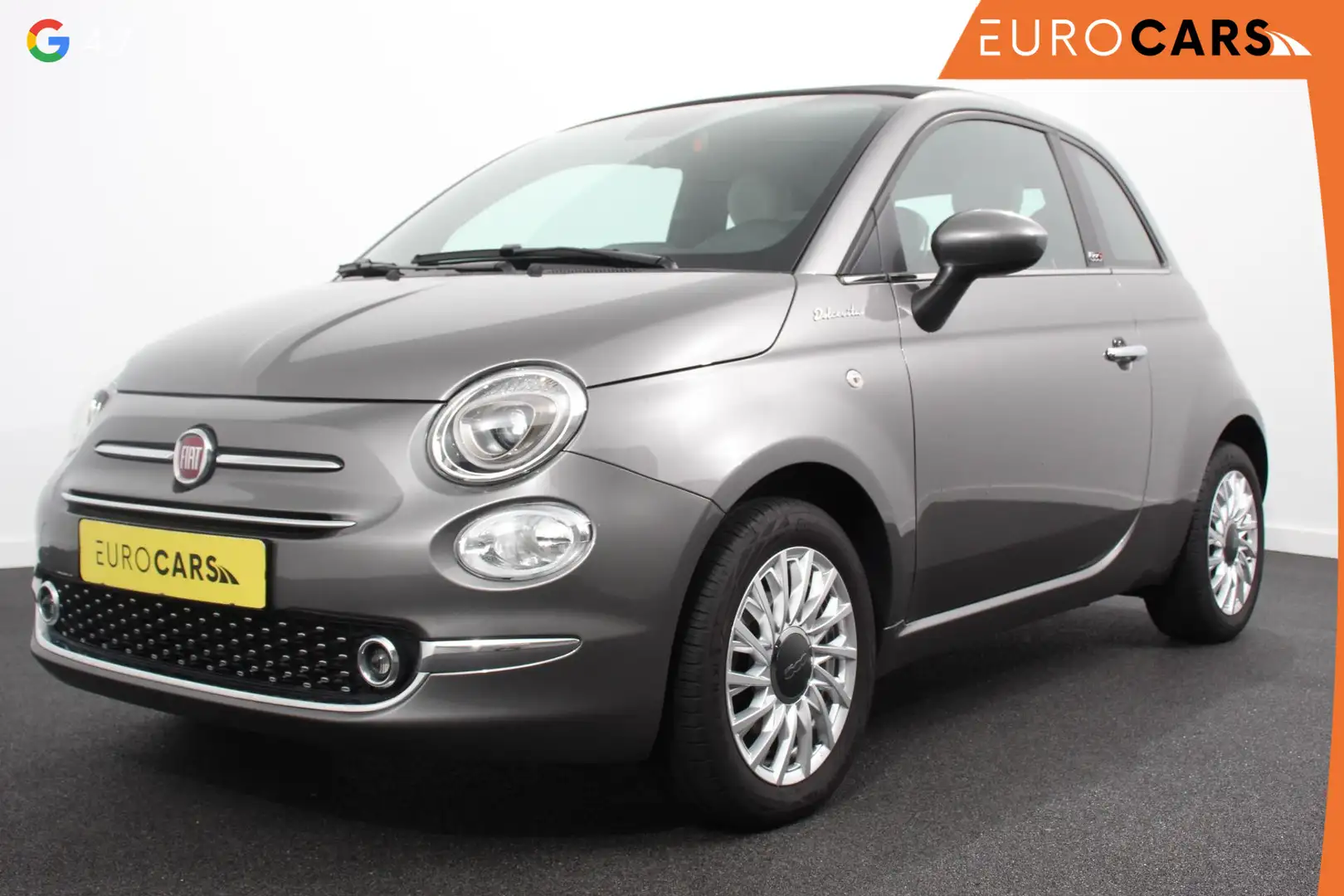 Fiat 500C 1.0 Hybrid Dolcevita Lederen Bekleding Cruise Cont Grijs - 1