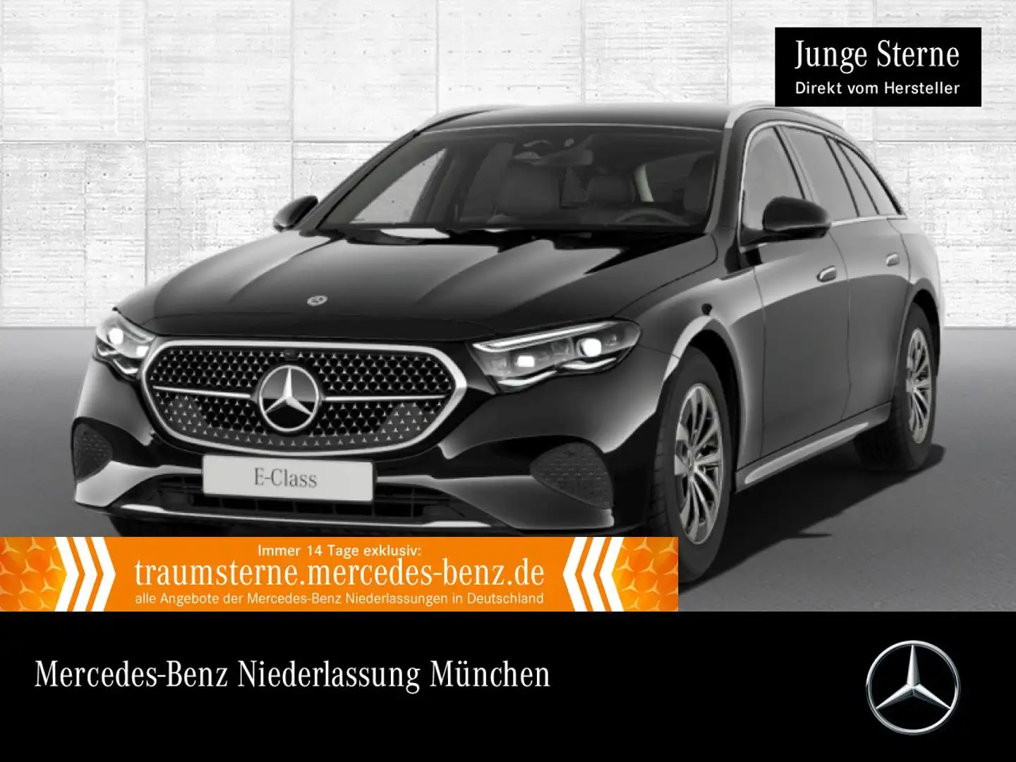 Mercedes-Benz E 220 d T Avantgarde 360° Distr. AHK Spurhalt-Ass Schwarz - 1