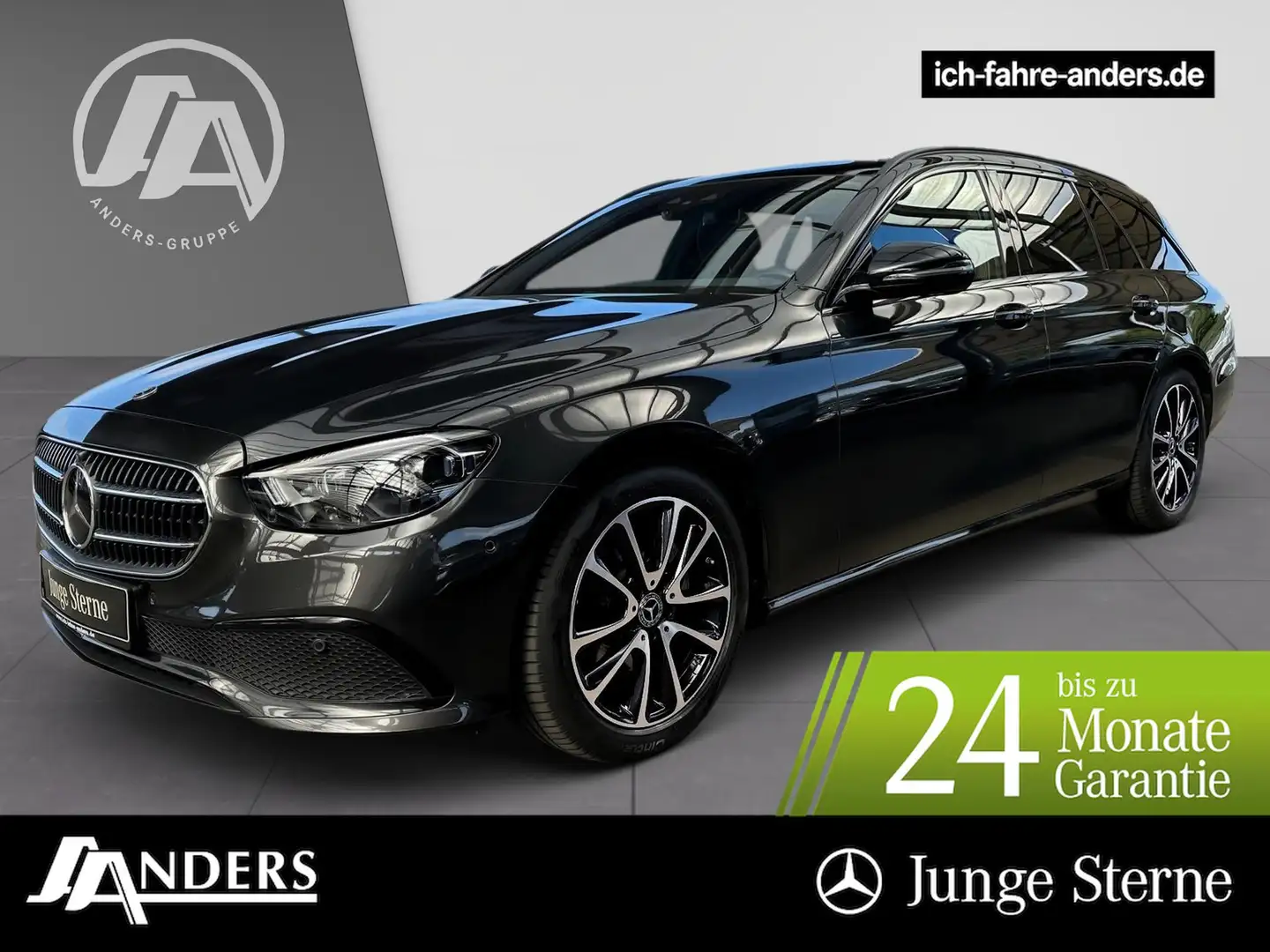 Mercedes-Benz E 220 d T Avantgarde+MBUX+Pano+Distr+AHK+M-BEAM Grigio - 1