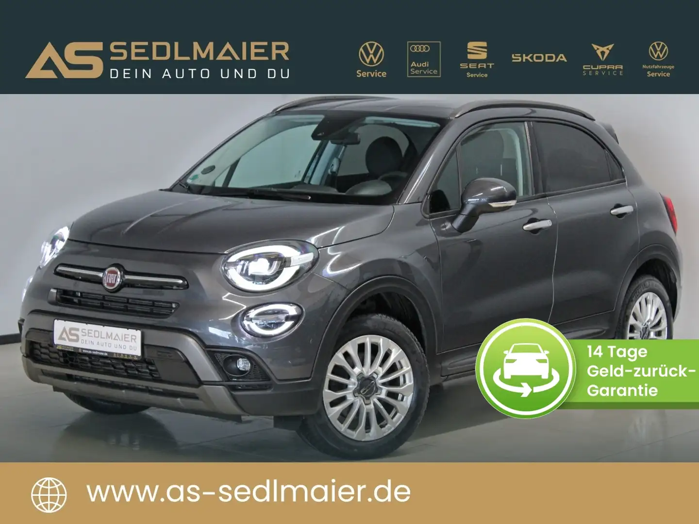 Fiat 500X 2.0 MultiJet Cross 4x4 RCam|Tempomat|NAV|LED Grey - 1