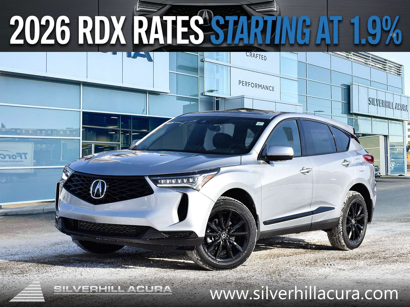 Gray 2026 Acura RDX SUV / Crossover All-Wheel Drive Automatic