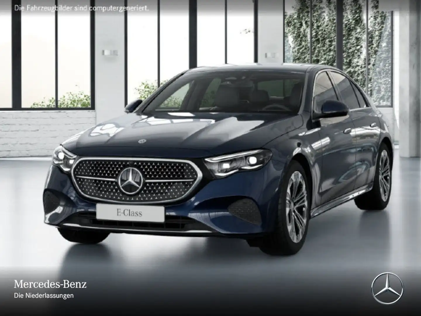 Mercedes-Benz E 300 e Avantgarde 360° Distr. AHK Sitzklima PTS Blau - 2