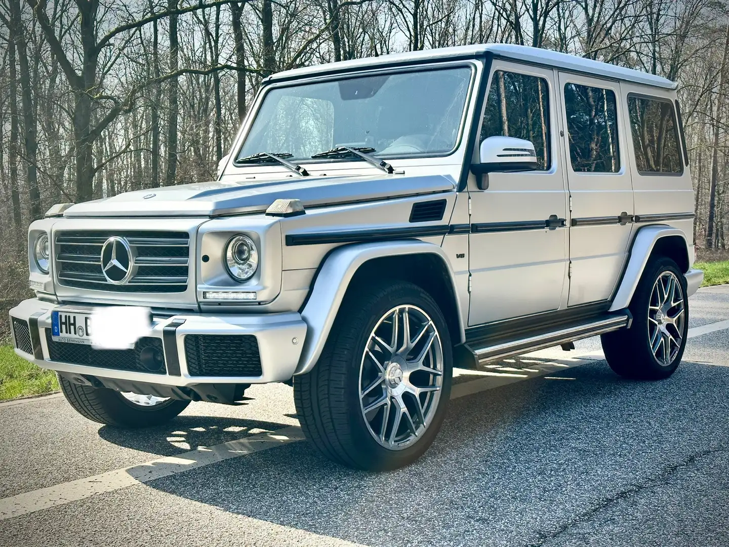 Mercedes-Benz G 500 AMG V8 Junge Sterne SD AHK Voll Stříbrná - 2