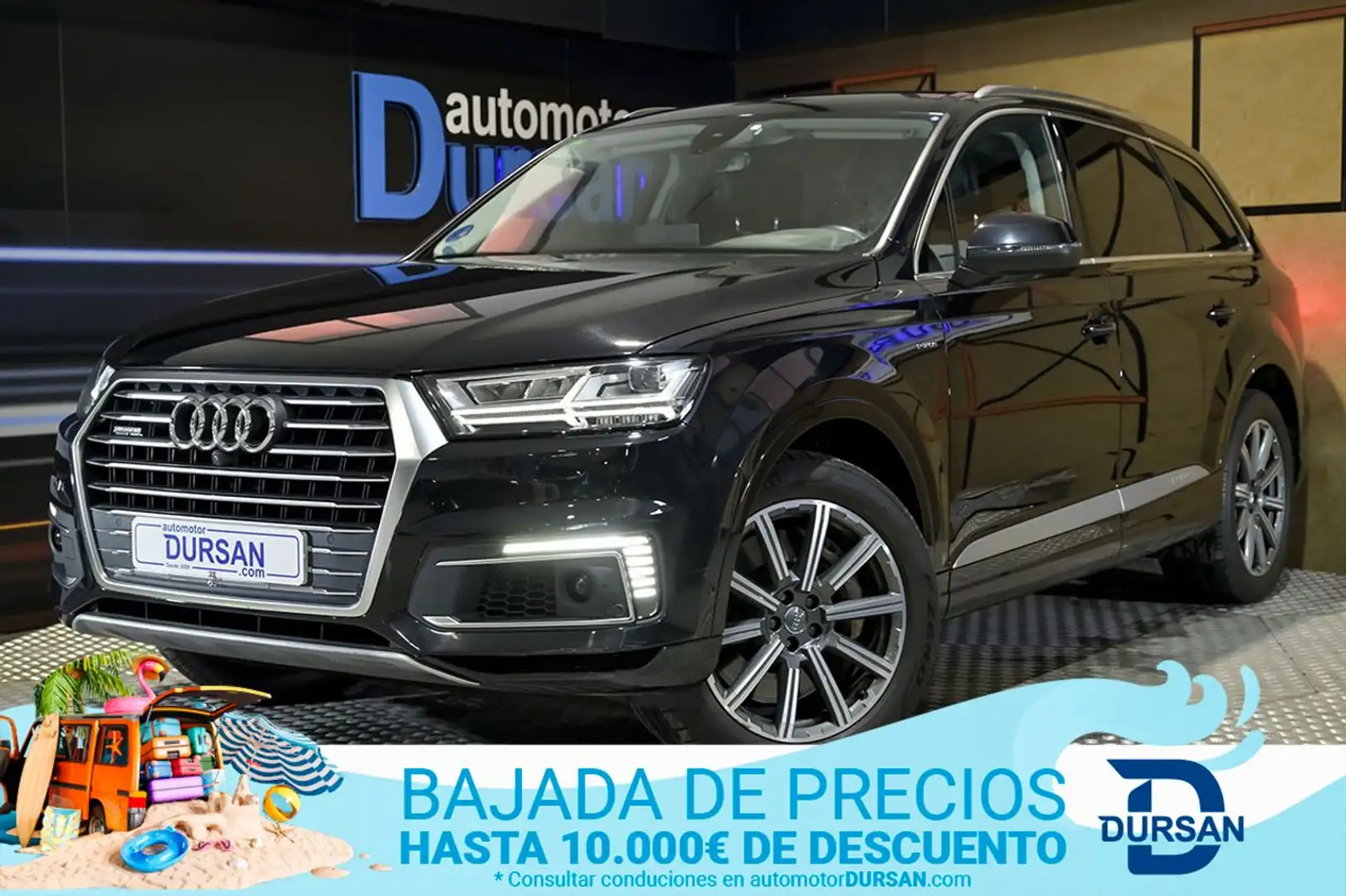 Audi Q7 3.0 TDI etron quattro tiptronic Negro - 1