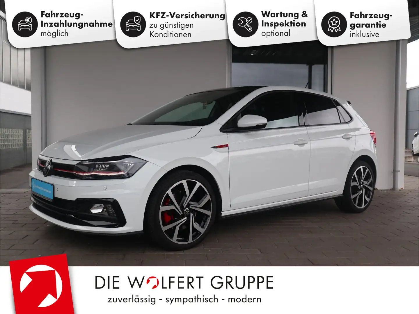 Volkswagen Polo GTI 2.0 TSI DSG PANO RFK ACC NAVI White - 1