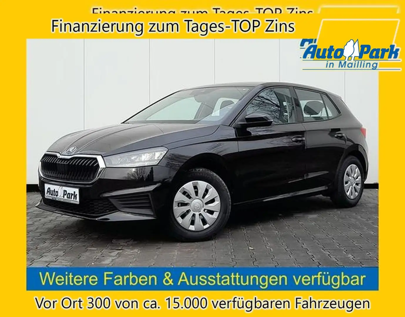 Skoda Fabia 1.0~SHZ~PDC~DAB~KLIMA~BT~NAVI/APP~ISOFIX Black - 1