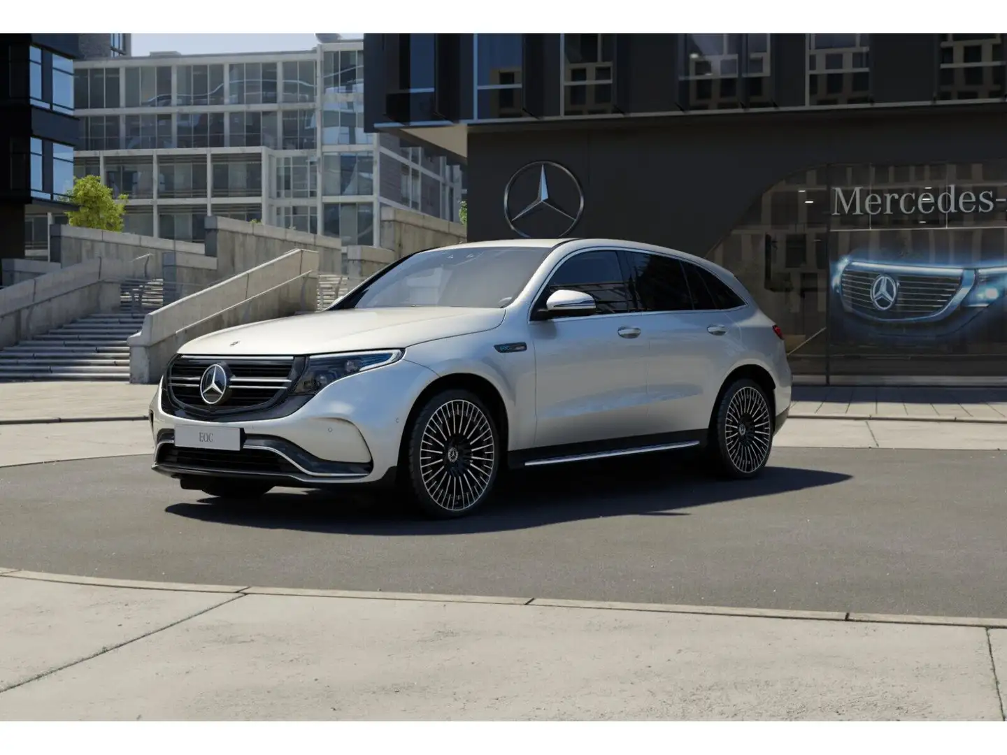 Mercedes-Benz EQC 400 4M AMG Line AMG+SHD+MBeam+AHK+360°+HuD Weiß - 2